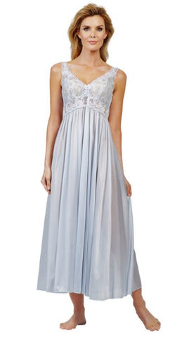 Shadowline Long Lace Bodice Nightgown
