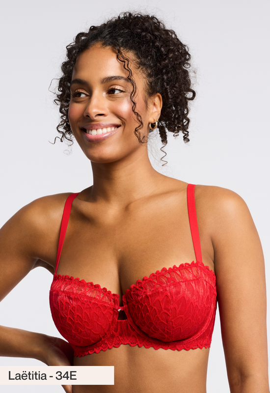 2-Pack Tricot and Lace Keyhole Bra