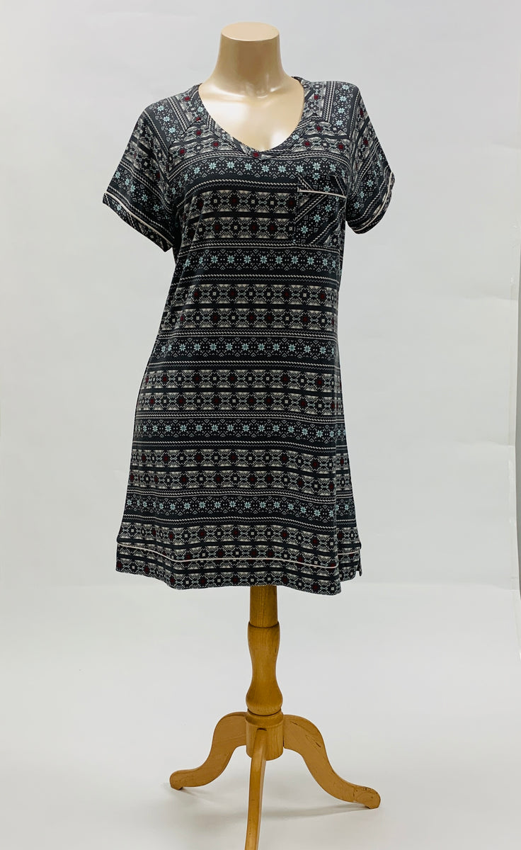 Cool Girl Just Being Me Aztec Nightshirt Indulge Boutique