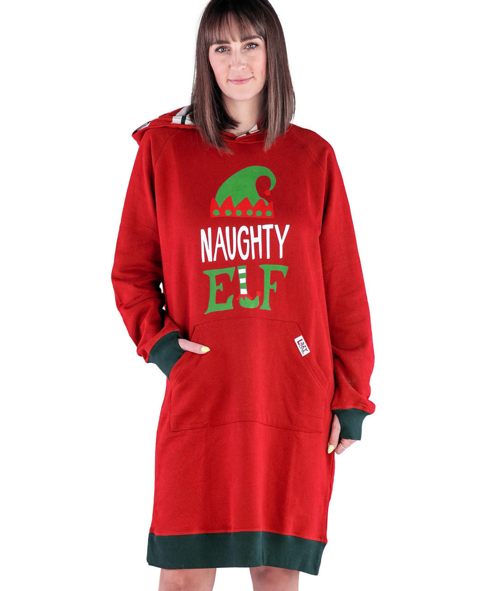 LazyOne Naughty Elf Sleep Hoodie Indulge Boutique