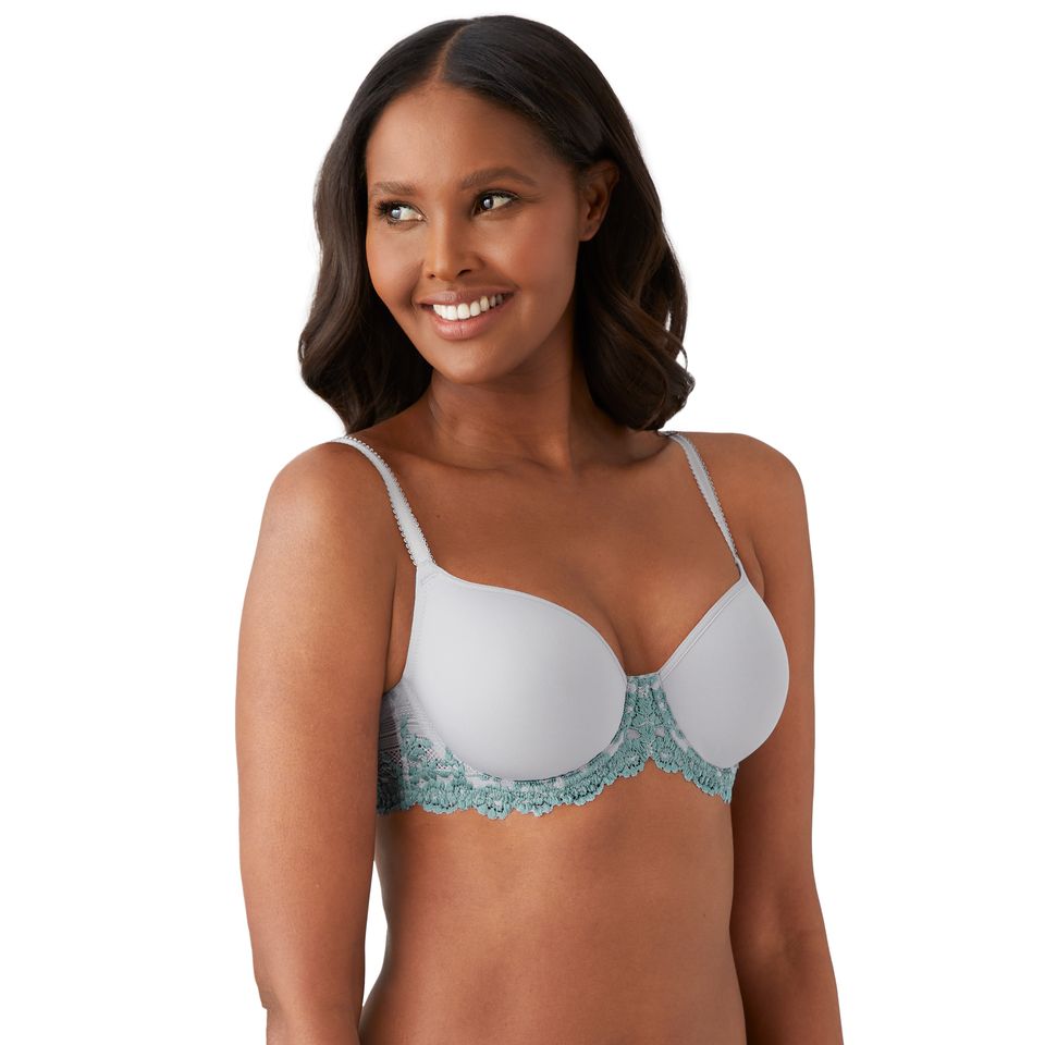 Bra cups rubbing at armpit with wires poking unless back is adjusted up 32G  - Wacoal » Embrace Lace Underwire T-shirt Bra (853191)