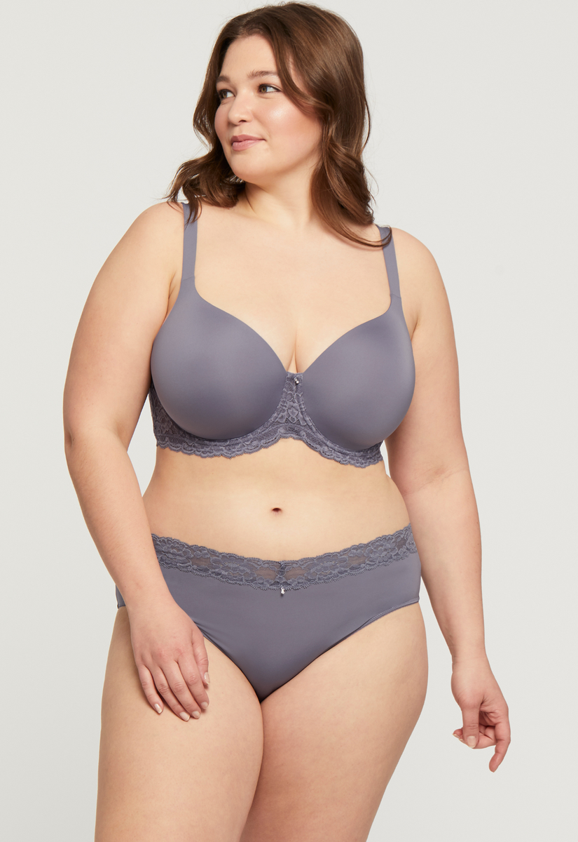 Montelle Pure Plus Contour Bra-Crystal Grey