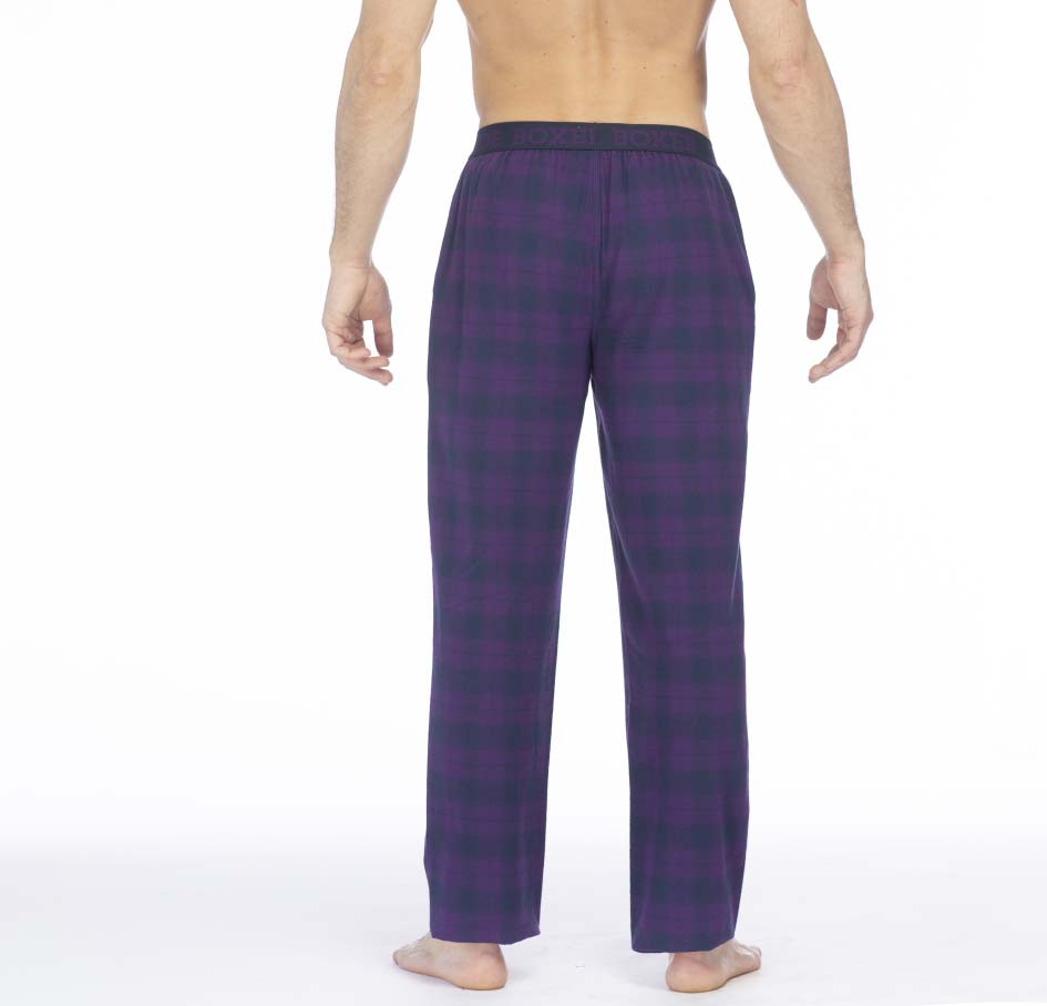 Joe Boxer Flannel Pant-Purple Plaid