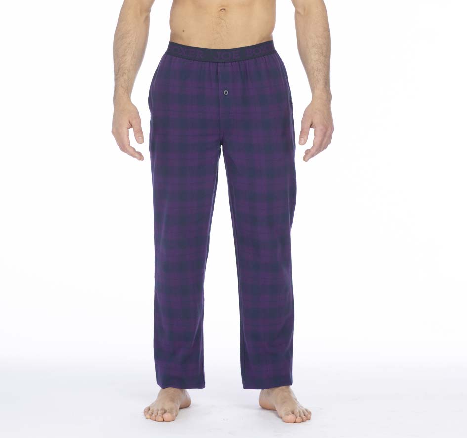 Joe Boxer Flannel Pant-Purple Plaid