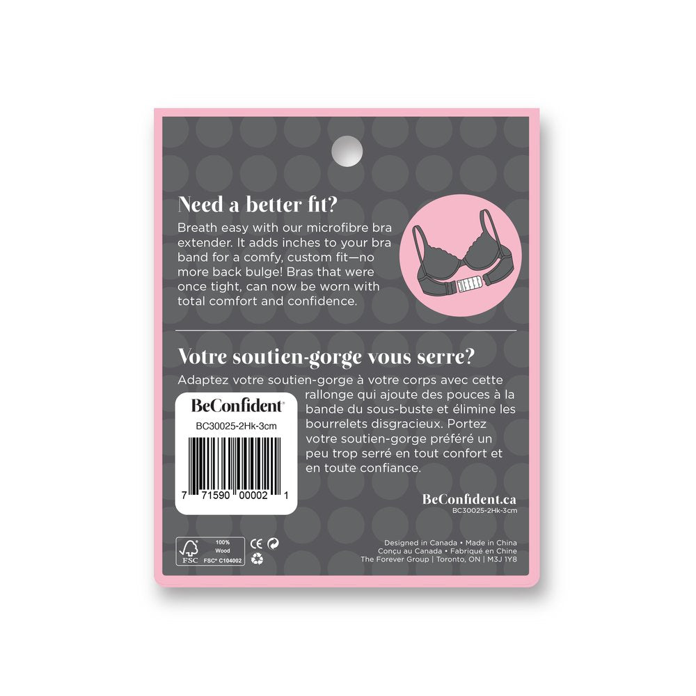 BeConfident Bra Extenders-3Pk