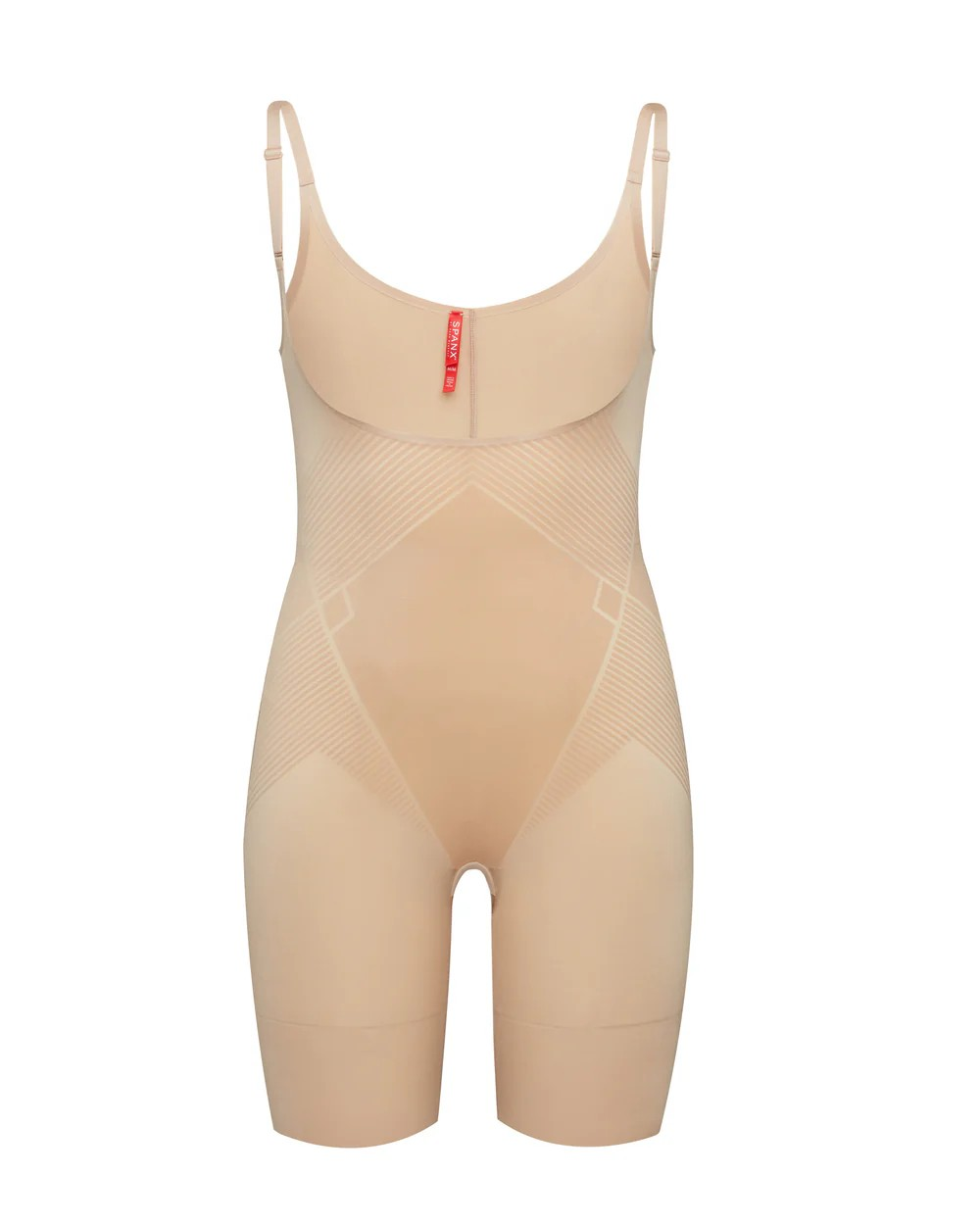 Spanx Invisible Shaping Open-Bust Mid-Thigh Bodysuit