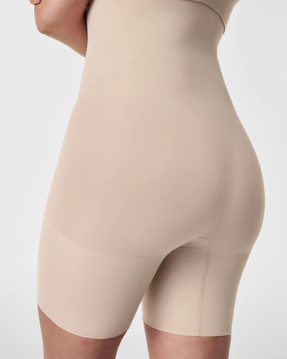 Spanx Seamless Power Sculpting High Waisted Mid-Thigh Short