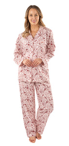 Patricia Pink Floral Flannel PJ