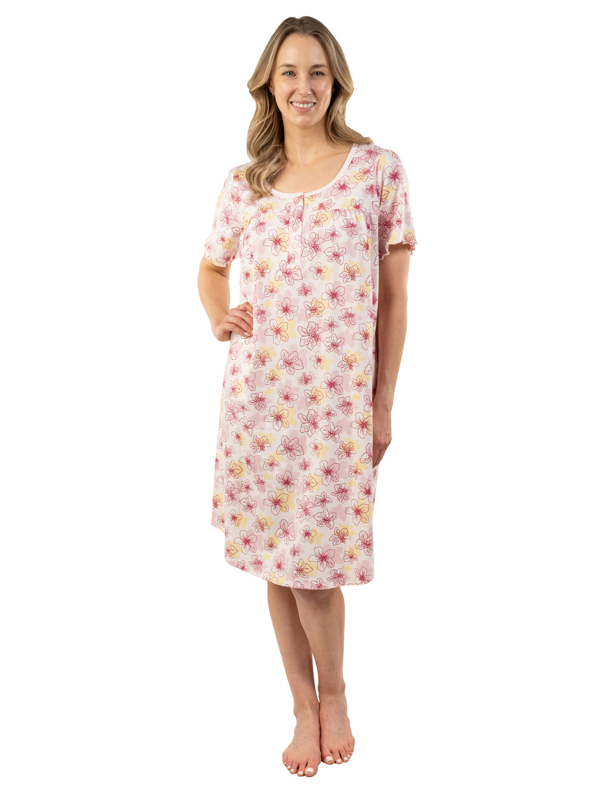 Patricia Floral Short Sleeve Nightgown
