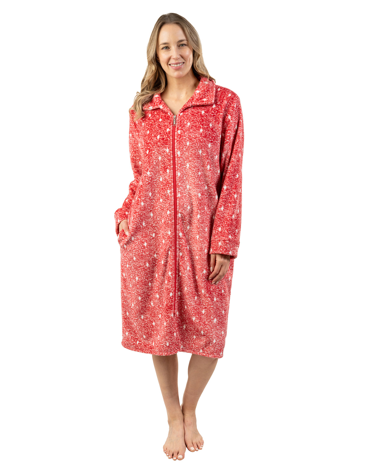 Patricia Plush Zip Robe 42"