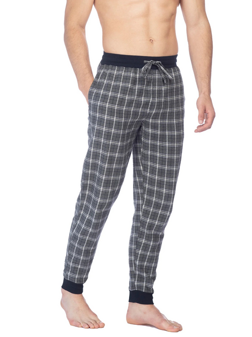 Joe Boxer Flannel Jogger-Grey Check