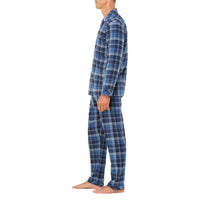 Majestic Flannel Pajama-Blue Plaid-Medium only