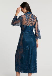 Rya Darling Long Robe-Celestial Blue