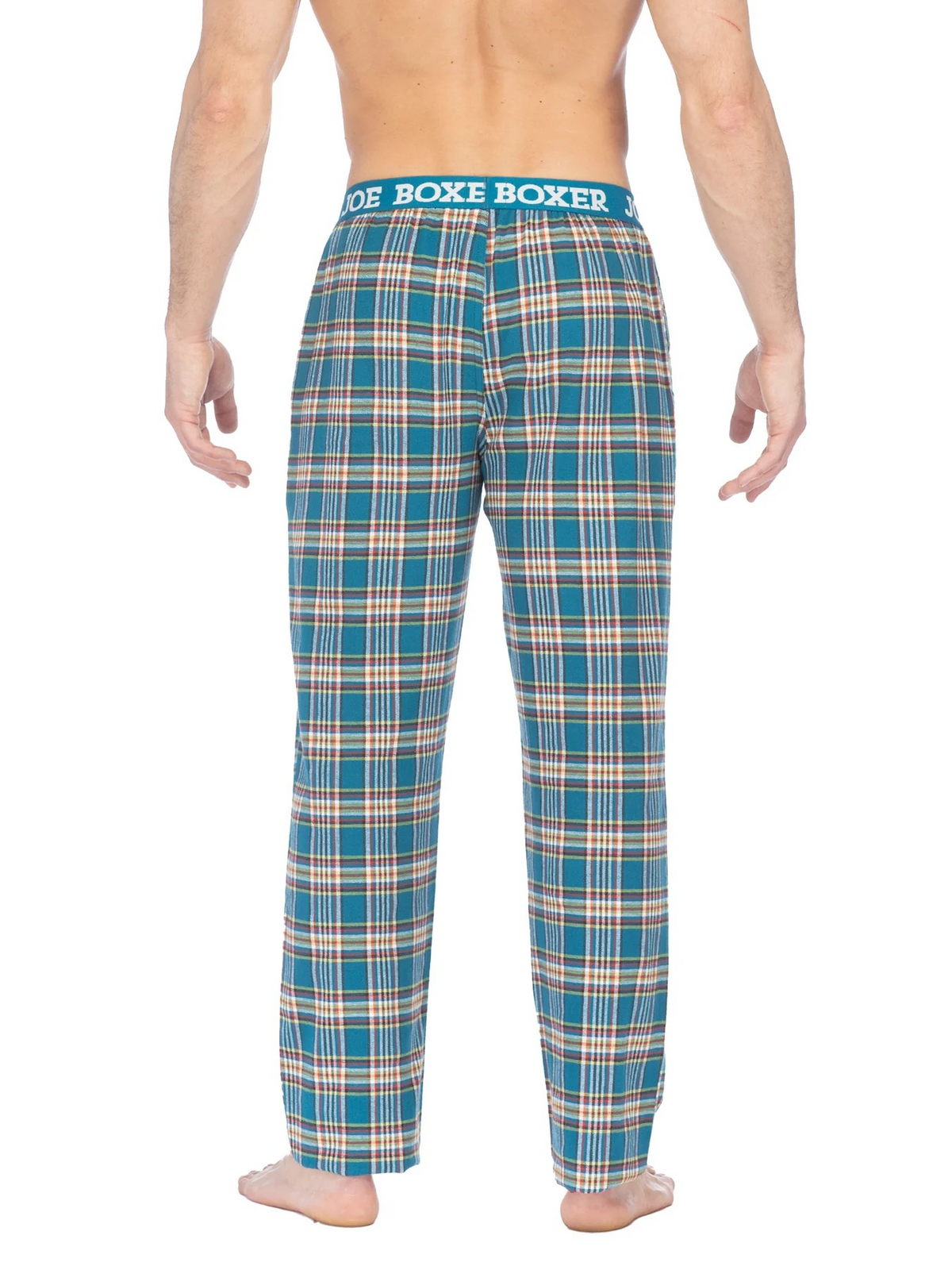 Joe Boxer Flannel Pant-Turquoise Plaid
