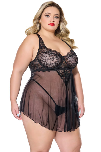 Coquette Babydoll and Thong