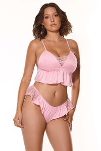 Coquette Kissed By Satin Bralette & Panty