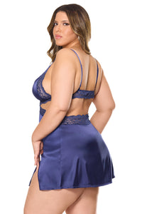 Coquette Sapphire & Silver Chemise