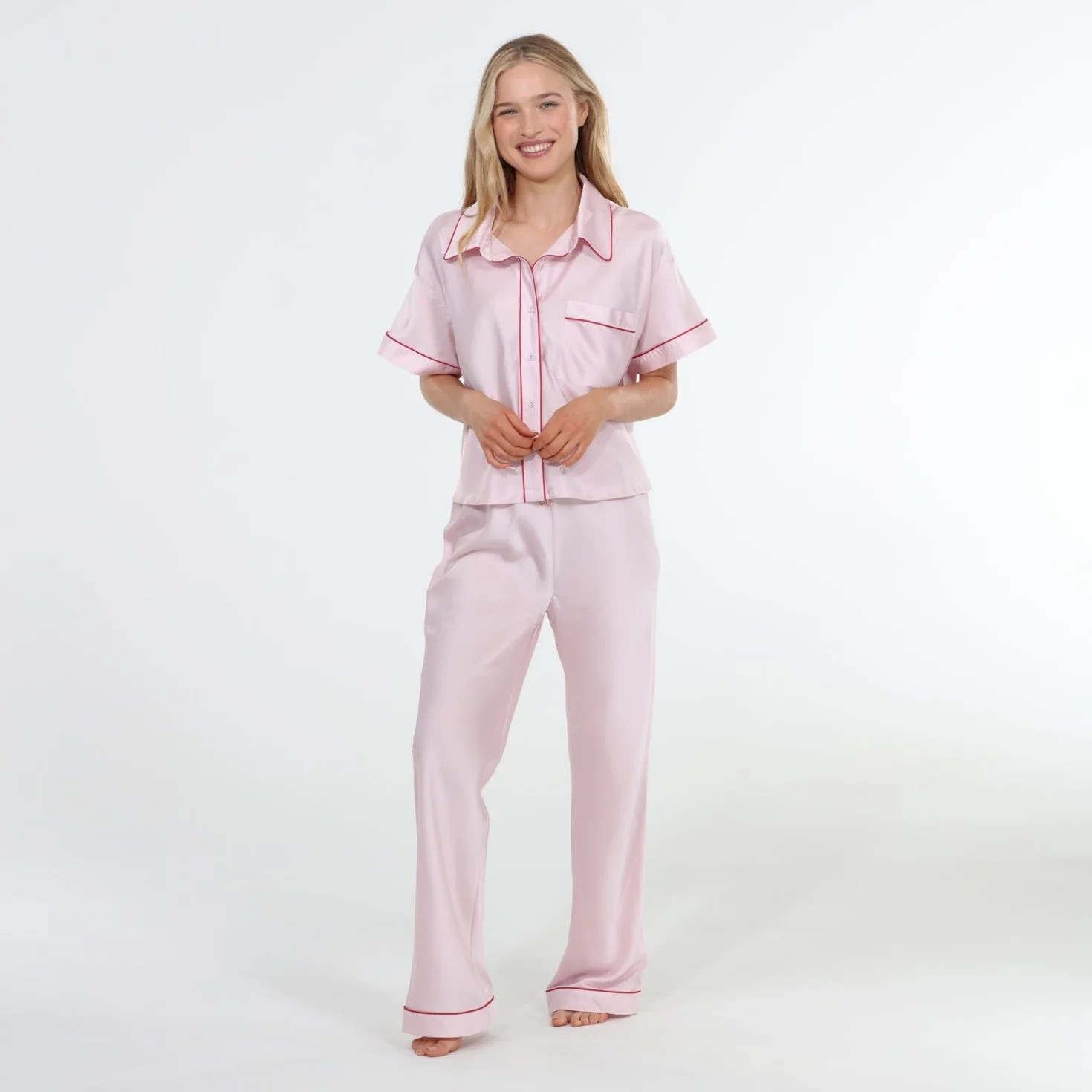 Honeydew Retreat PJ Set-Strawberry