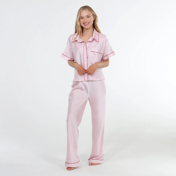 Honeydew Retreat PJ Set-Strawberry