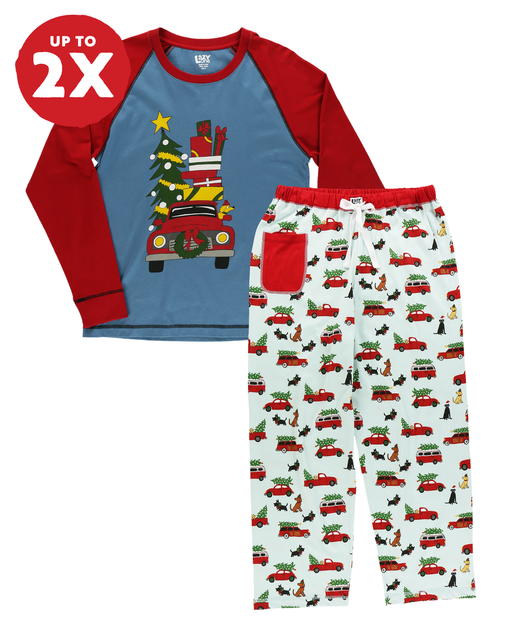 LazyOne Christmas Car PJ Set