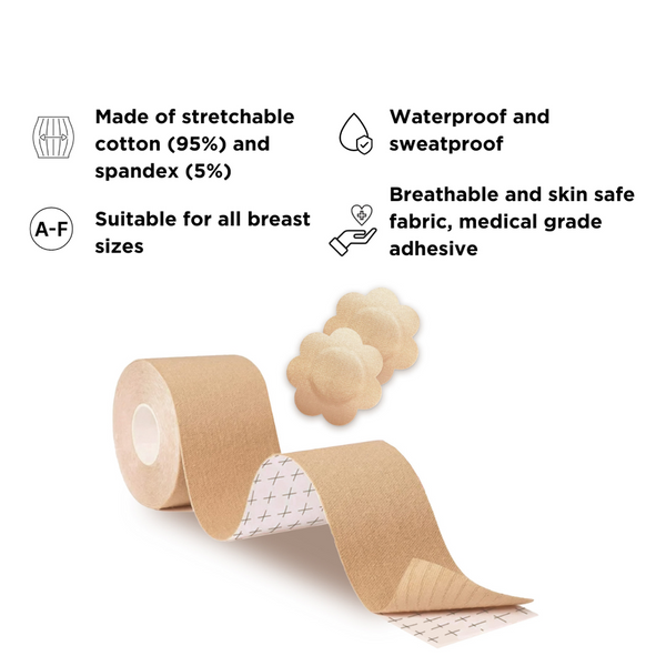 BeConfident Breast Tape and Nipple Covers