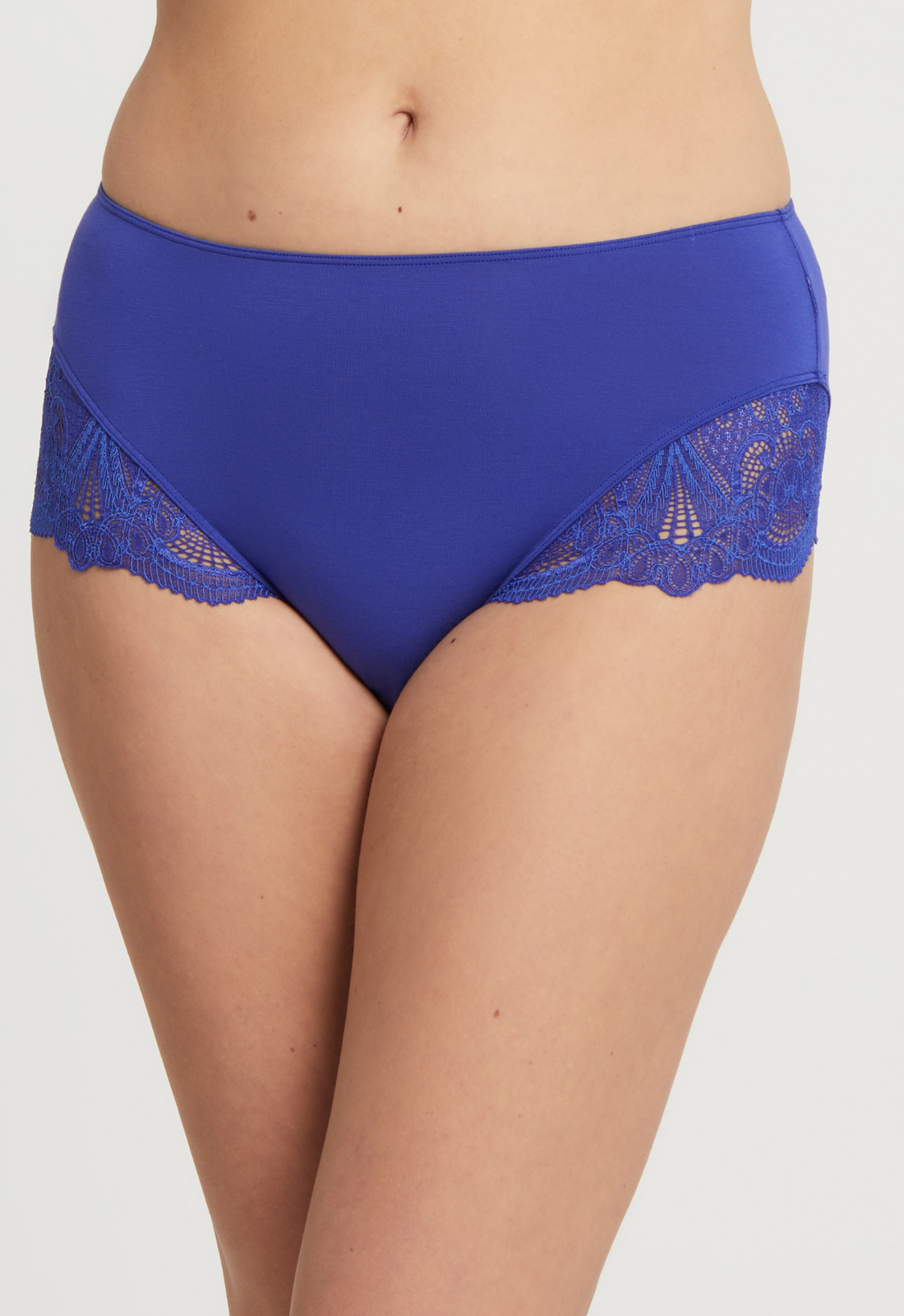 Fleur't Belle Epoque High Waisted Brief-Sapphire