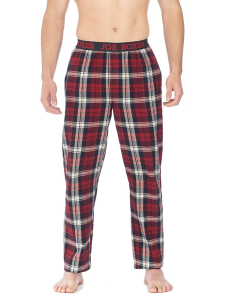 Joe Boxer Flannel Pant-Red/Navy Plaid