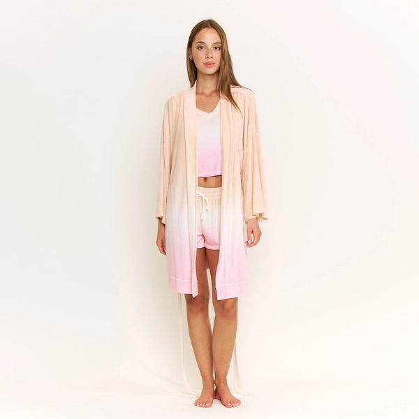 Honeydew Take A Break Robe in Sunset Dip-Dye