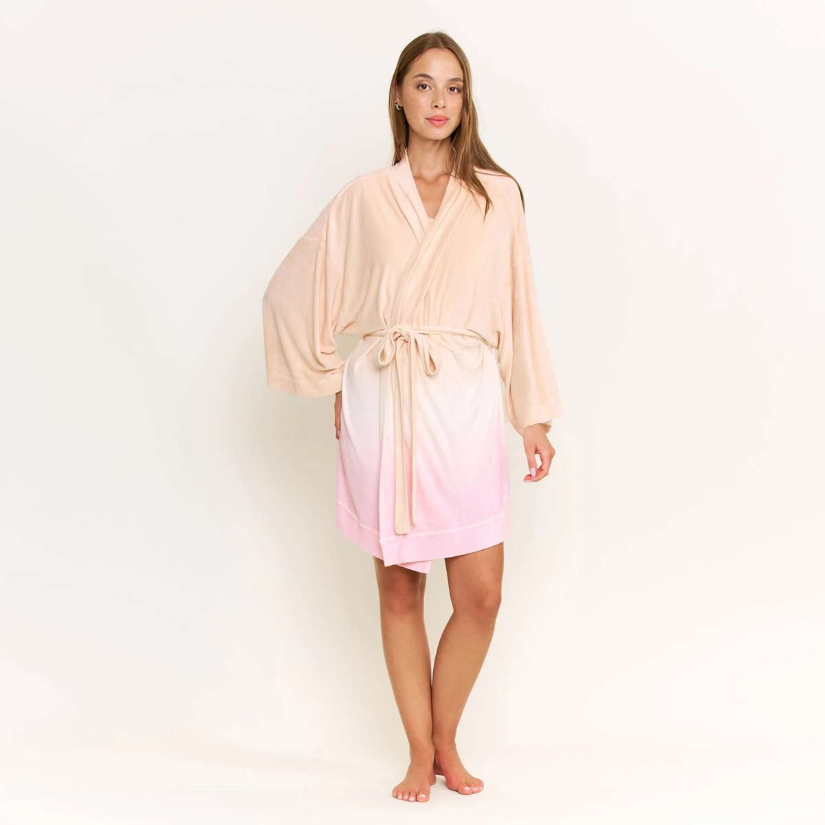 Honeydew Take A Break Robe in Sunset Dip-Dye