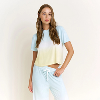 Honeydew Take A Break Tee Pant Set in Sunrise Dip-Dye