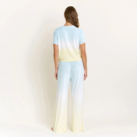Honeydew Take A Break Tee Pant Set in Sunrise Dip-Dye
