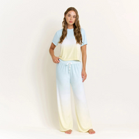 Honeydew Take A Break Tee Pant Set in Sunrise Dip-Dye