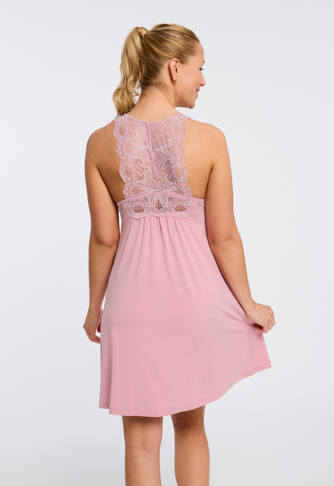 Fleur't Belle Epoque T-Back Chemise-Pink Nectar
