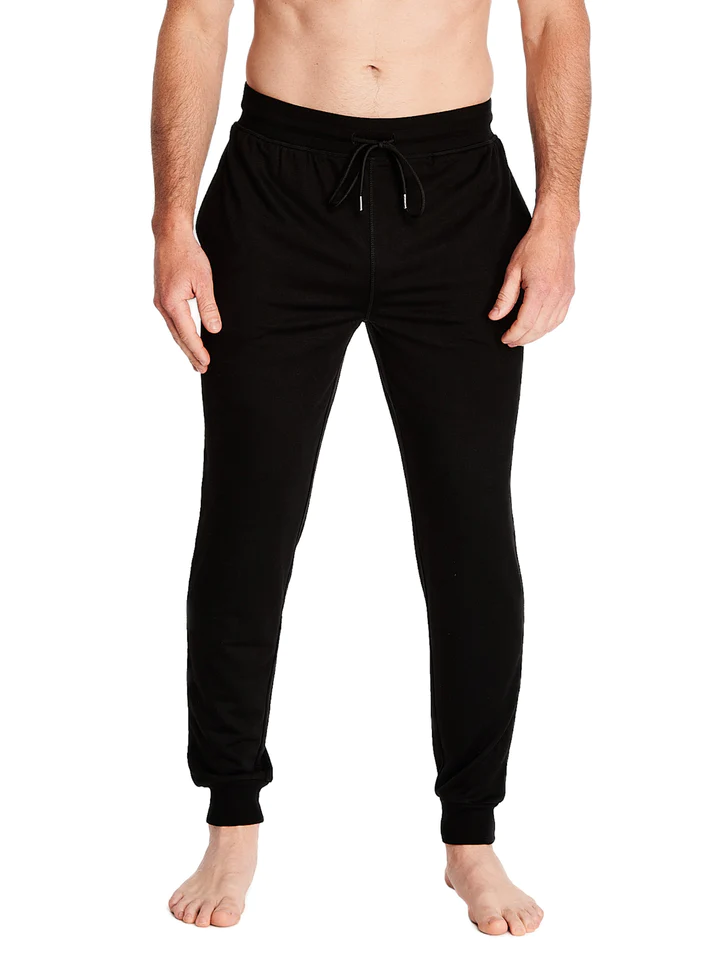 Joe Boxer Knit Jogger Pant-Black