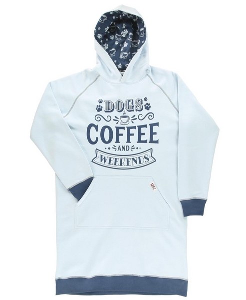 LazyOne Dogs, Coffee & Weekends Sleep Hoodie