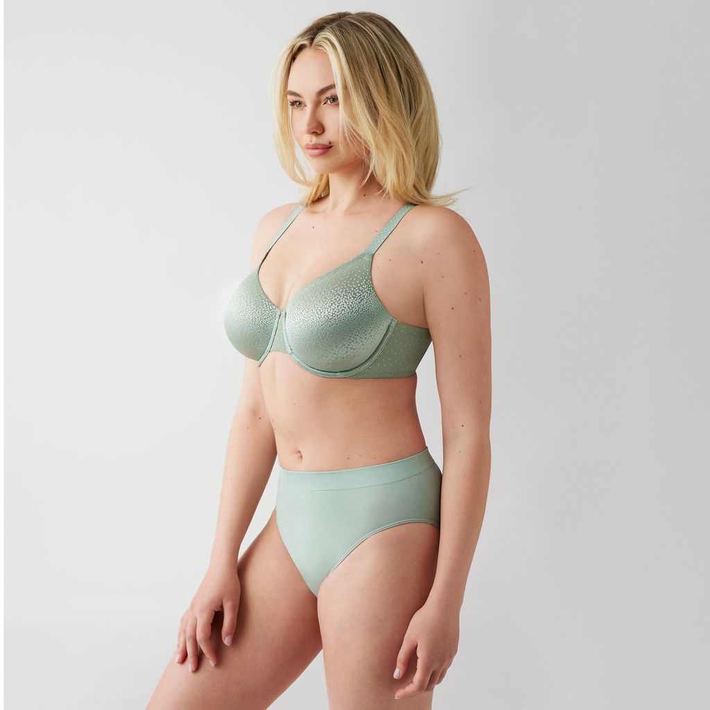 Wacoal Back Appeal Underwire Bra-Iceberg Green