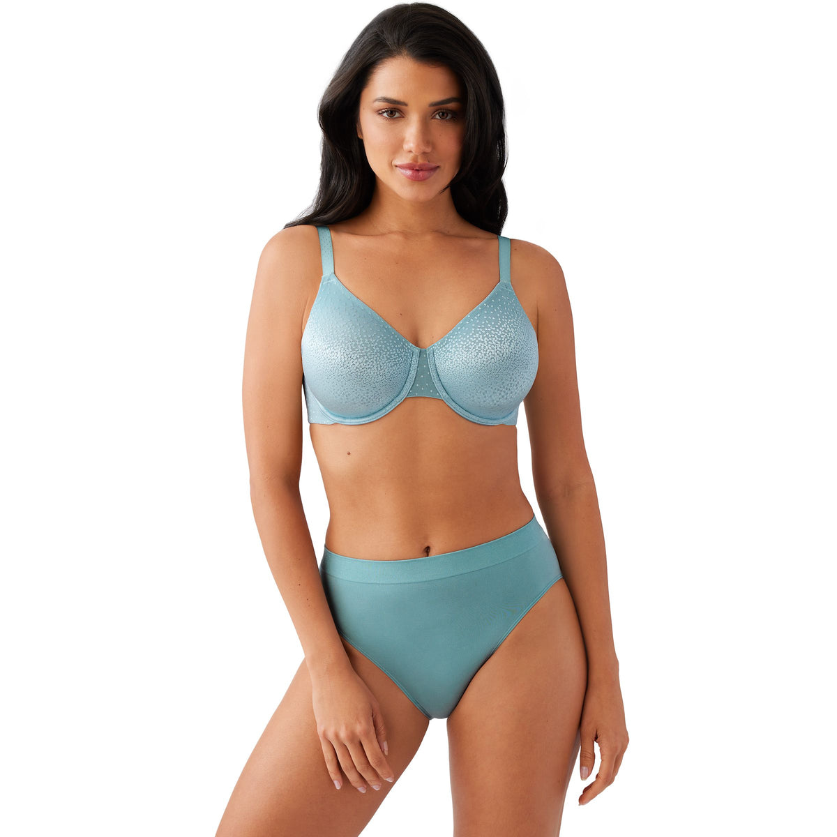 Wacoal Back Appeal Underwire Bra-Stone Blue