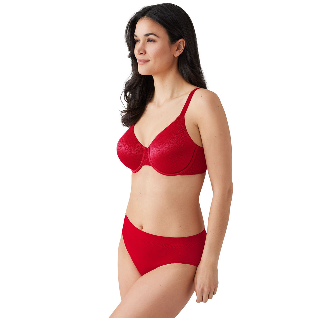 Buy Wacoal Single Layered Wired Full Coverage Lace Bra - Cherry