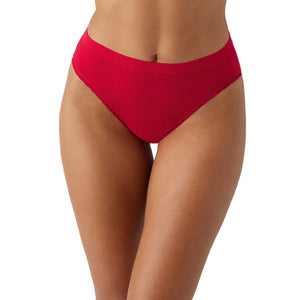 Cotton Essentials High-Leg Bikini Panty in Red