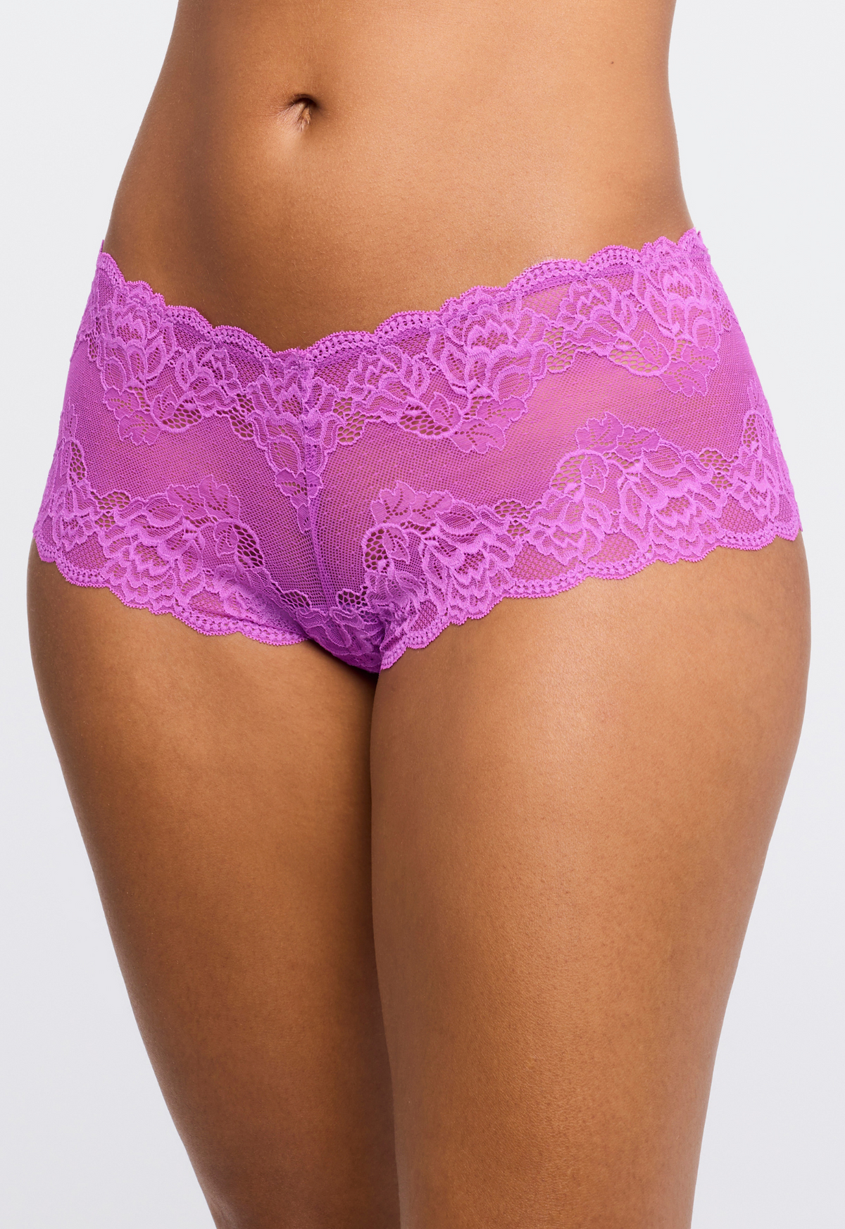 Montelle Lace Cheeky Boyshort-Dahlia
