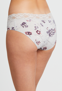 Montelle Microfiber and Lace Hipster-Tea Garden