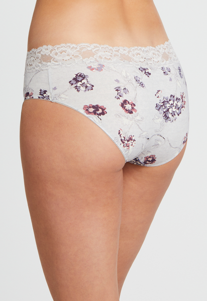 Montelle Microfiber and Lace Hipster-Tea Garden