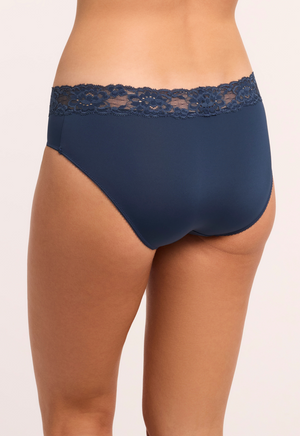 Montelle Microfiber and Lace Hipster-Cambridge Blue