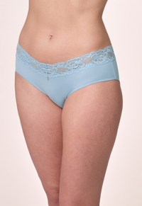 Montelle Microfiber and Lace Hipster-Dewdrop