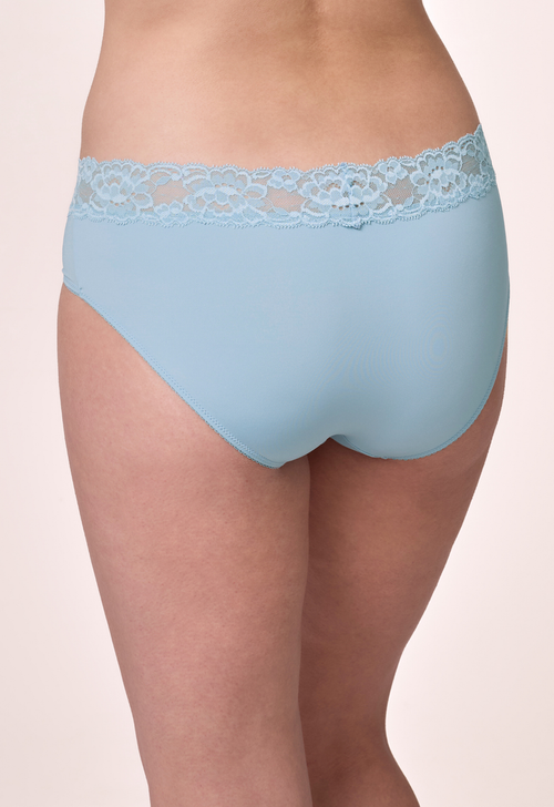 Montelle Microfiber and Lace Hipster-Dewdrop
