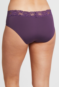 Montelle Microfiber and Lace Hipster-Pinot