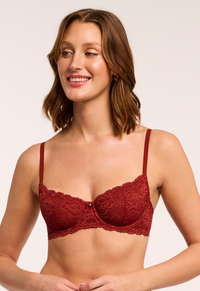 Montelle Flirt Lace Bra-Chili
