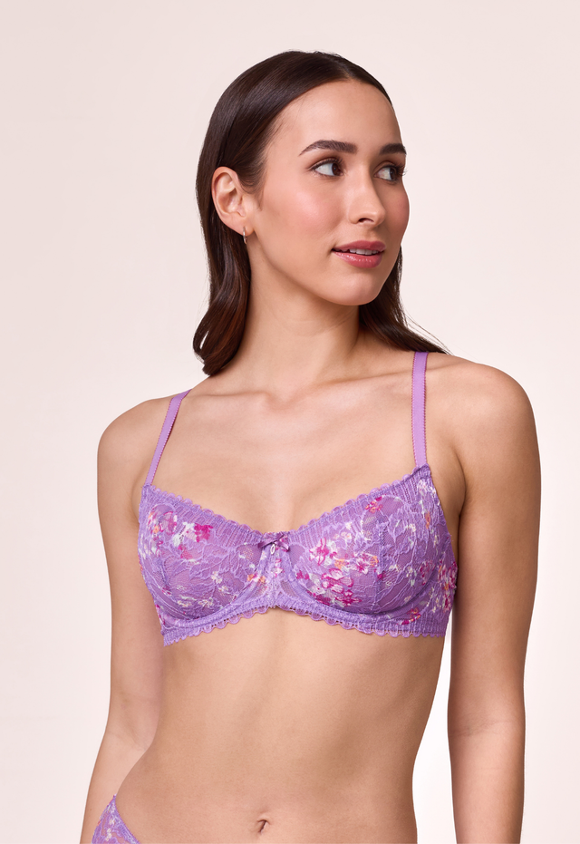 Montelle Flirt Lace Bra-Tulip Field