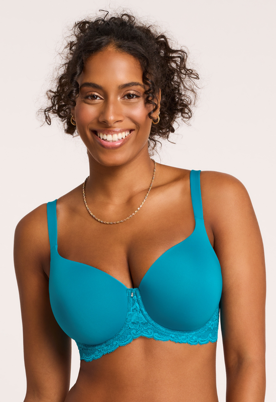 Montelle Pure Plus Contour Bra-Turquoise