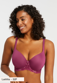 Montelle Pure Plus Contour Bra-Cranberry Rose